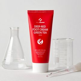 [PAUL MEDISON] Deep Red Foot Cream Green Tea 100ml – Soothing, Nourishing & Moisturizing with Panthenol & Honey Extract for Dry Feet - Made in Korea